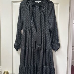 CROSBY Chic Black Polka Dot Dress